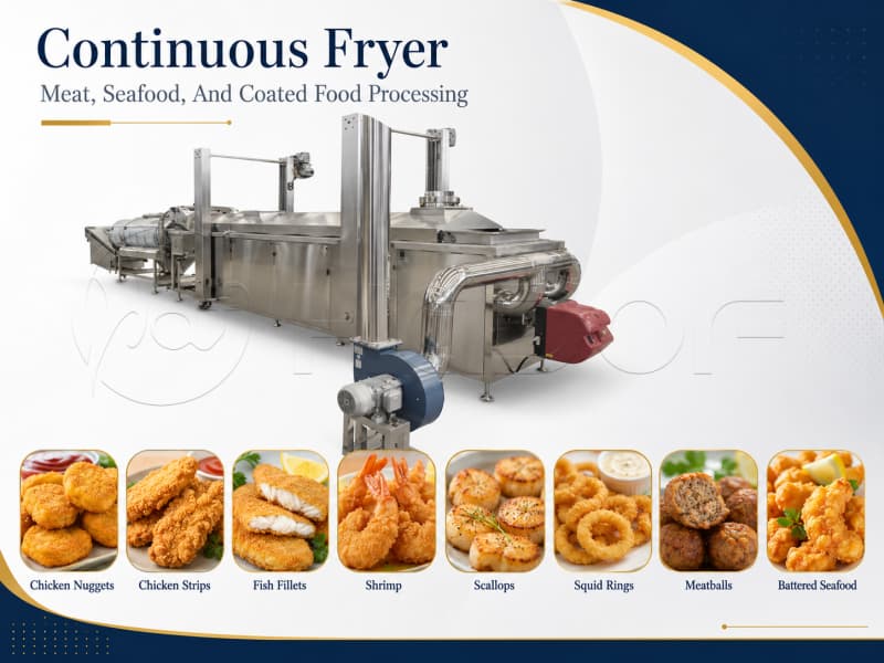 Meat and Seafood Frying Machine