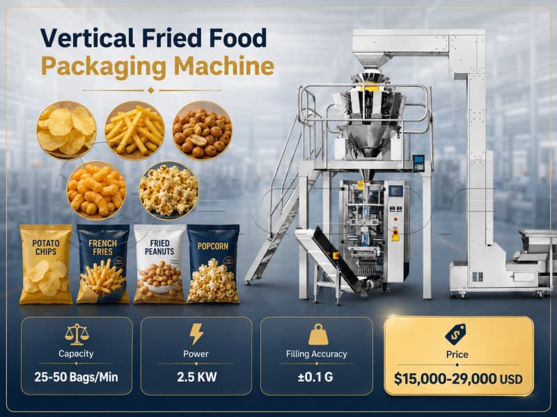 Vertical Fried Food Packaging Machine