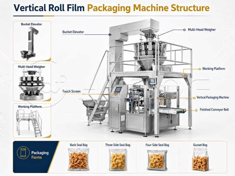 Vertical Roll Film Packing Machine Structure