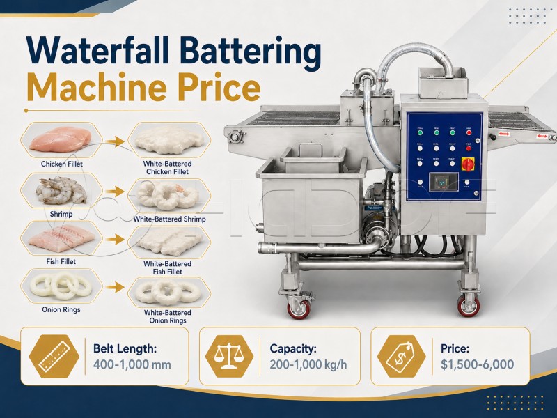 Waterfall Battering Machine Price Waterfall Battering Machine Price