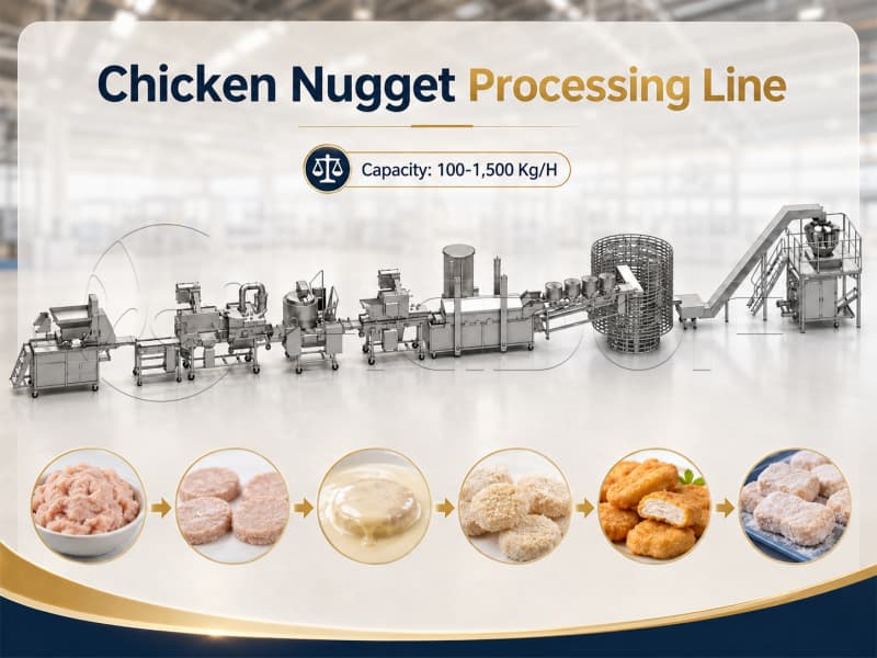 chicken nugget processing line
