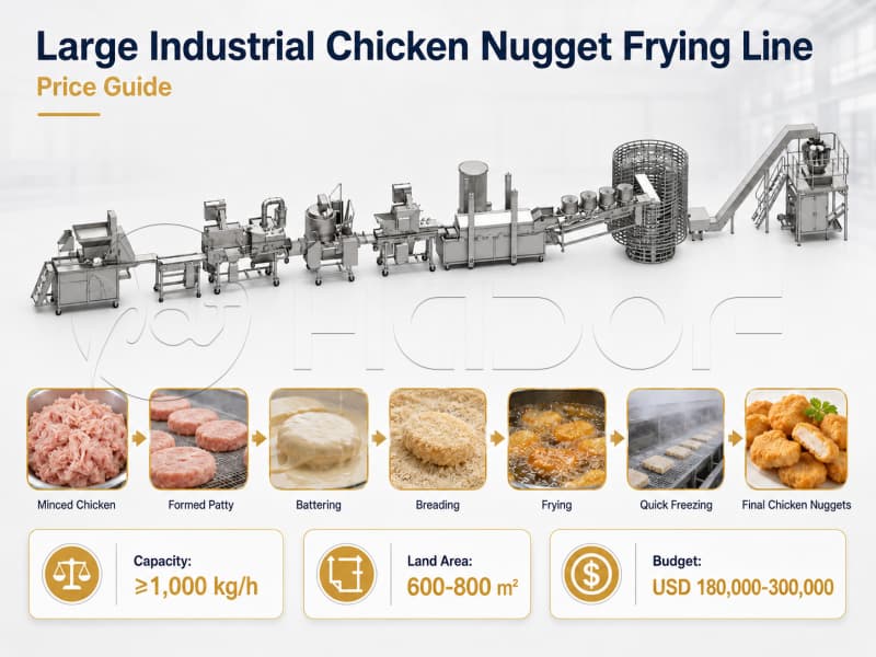 Price of Industrial Chicken Nugget Manufacturing Line